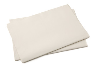 Blank Business Newspaper isolated on white background, Daily Newspaper mock-up concept