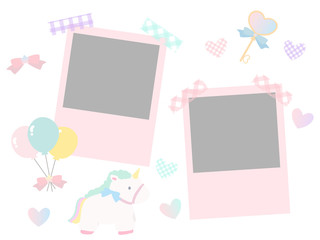 夢かわいい素材　チェキ