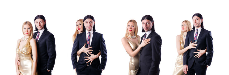 Pair in romantic love concept