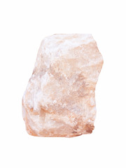 Large stone isolated on white background