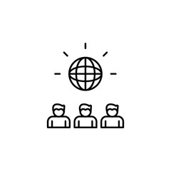 Outsourcing, business icon. Element of business company icon