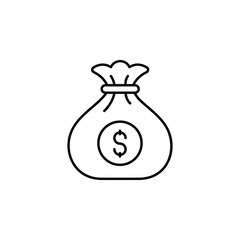 Money, bag, business icon. Element of business company icon
