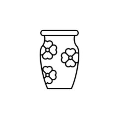 Vase, Korea icon. Element of Korea culture icon
