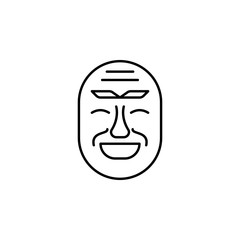 Fototapeta na wymiar Mask, Korea icon. Element of Korea culture icon