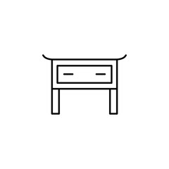 Desk, Korea icon. Element of Korea culture icon