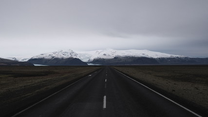 Iceland alone road