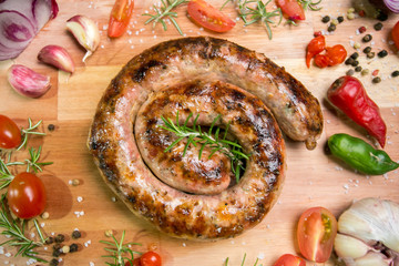 linguinça, uma iguaria feita de carne de porco