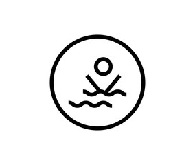 Pool line icon