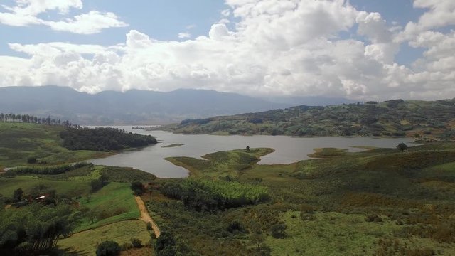 Calima Lake in Valle del Cauca Colombia