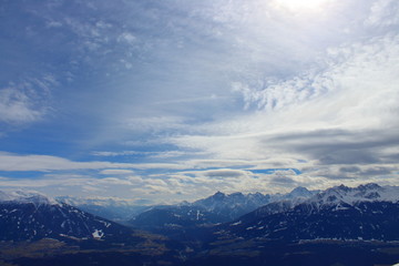 Obraz na płótnie Canvas Mountains in Innsbruck, Austria