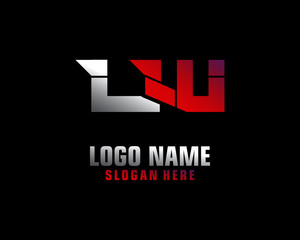 Obraz premium LW Initial letter logo template vector