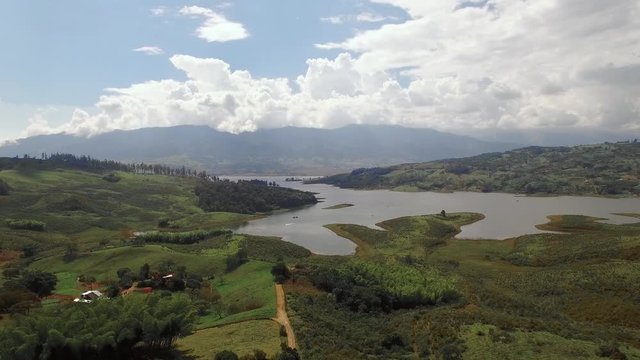 Calima Lake in Valle del Cauca Colombia