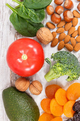 Natural ingredients as source potassium, vitamin K, minerals and fiber