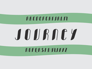 Journey cursive font Vector 