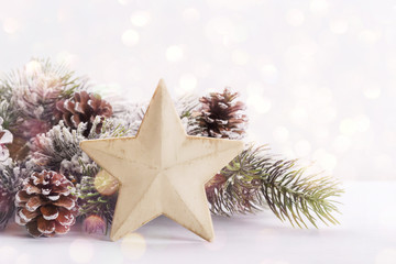 Modern Christmas or New year decoration