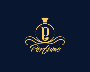 Luxury Initial Letter alphabet P Logo , Awesome Logo Design Template For Beauty Perfume Hotel Spa And more Fully Editable Vector EPS