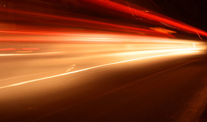 Traffic Light Trails - Long Exposure Shot