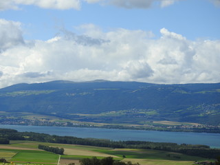 paysages Suisse lac foret montagnes nuages
