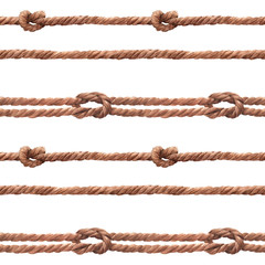 Watercolor rope pattern