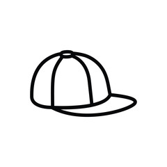Black line icon for cap mutch 