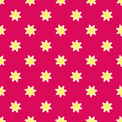 Bright seamless pattern of stars. Background for festive packaging