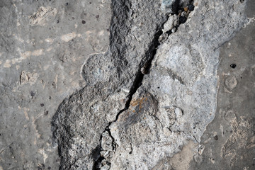 The texture of concrete