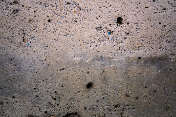 The texture of concrete