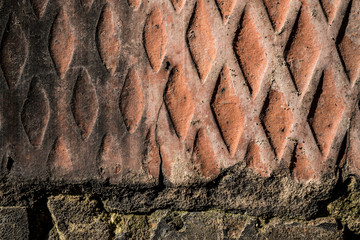 Texture of old dirty bricks
