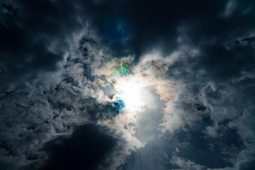Background image of blue sky with clouds
