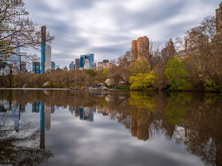 New York Central Park colorful view Spot during Spring