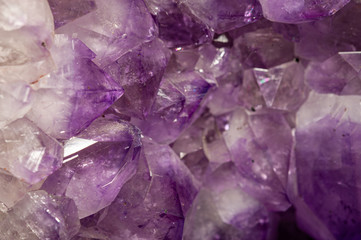 dreamy purple amethyst crystal background