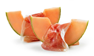 melon and ham