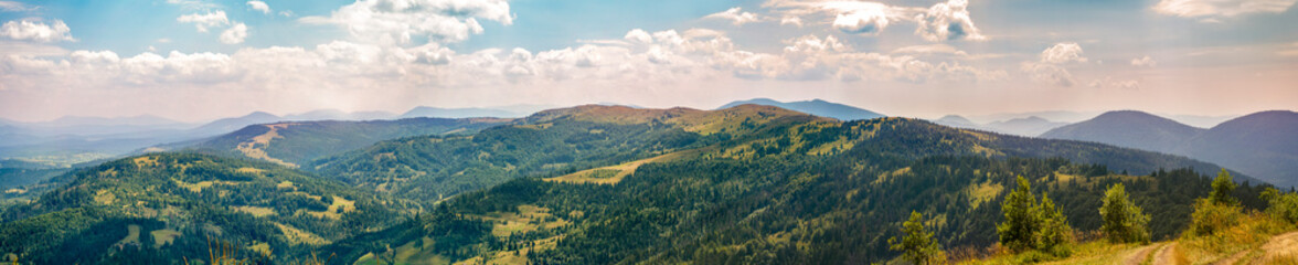 Beautiful mountains in the Carpathians