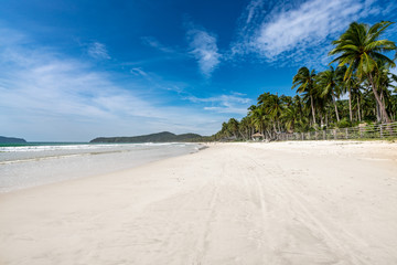 beautiful island beach in Palawan Philipines 