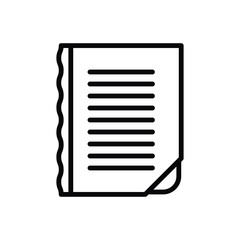 Black line icon for edge