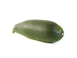 Fresh zucchini isolated on white background.