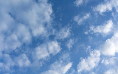 blue sky with white clouds