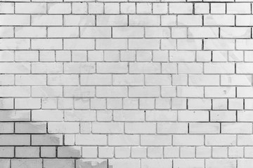 Obraz premium Old white Brick Wall Texture backdrop copy space