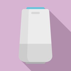 Voice smart speaker icon. Flat illustration of voice smart speaker vector icon for web design