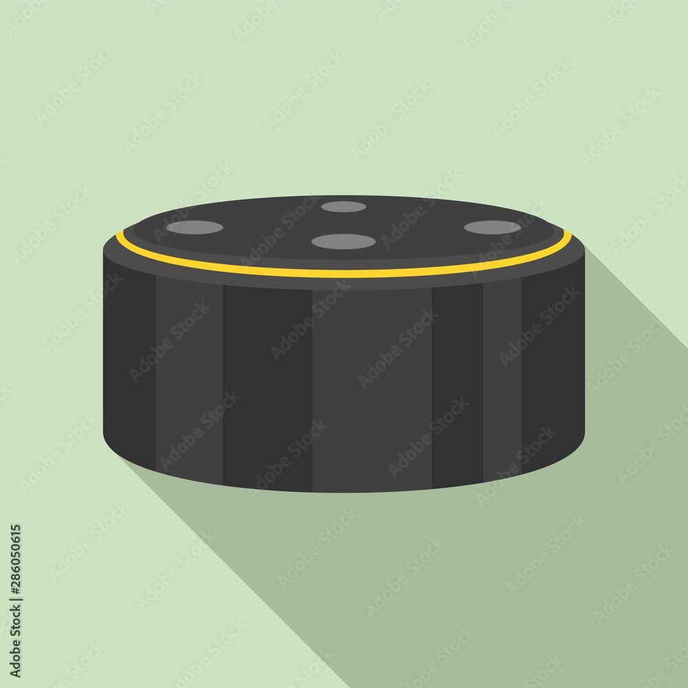 Poster smart speaker device icon. flat illustration of smart speaker device vector icon for web design