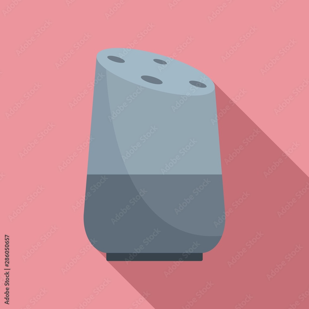 Poster future smart speaker icon. flat illustration of future smart speaker vector icon for web design