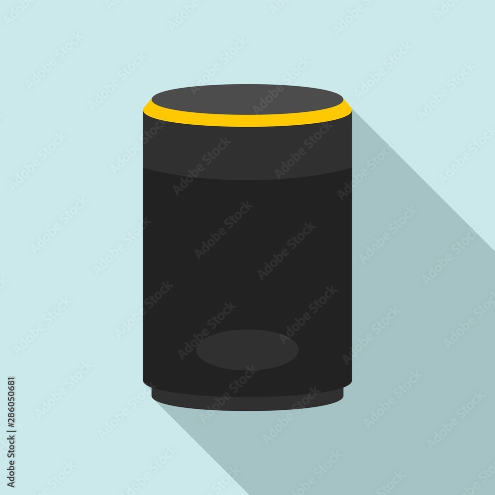 Poster cloud smart speaker icon. flat illustration of cloud smart speaker vector icon for web design
