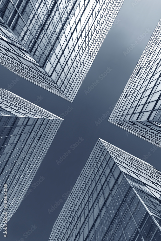 Poster exterior of modern architecture. building abstract background