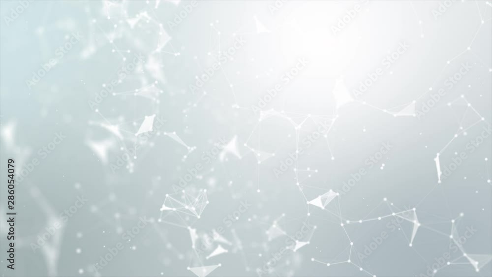 Poster abstract background futuristic dot point and connection line for network cyber technology concept wi