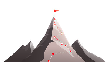 Mountain Peak Route Composition