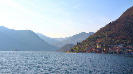 Fototapeta na wymiar Iseo lake, Italy