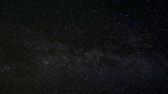 Night skies rotating star time lapse