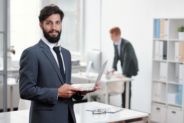 Smiling Bearded Businessman