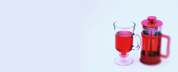 Drink red warm tea