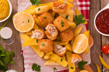 Fish and chips. 